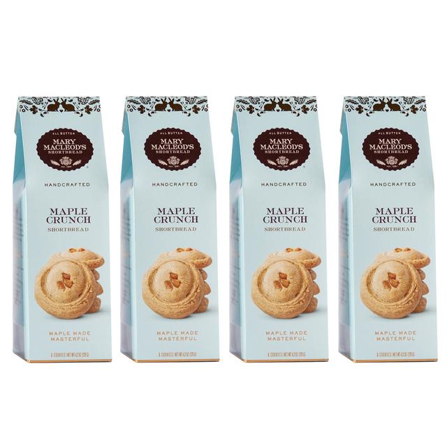 Mary Macleod's Shortbread Peaked Box 4-Pack | Style: Maple Crunch | by TSC