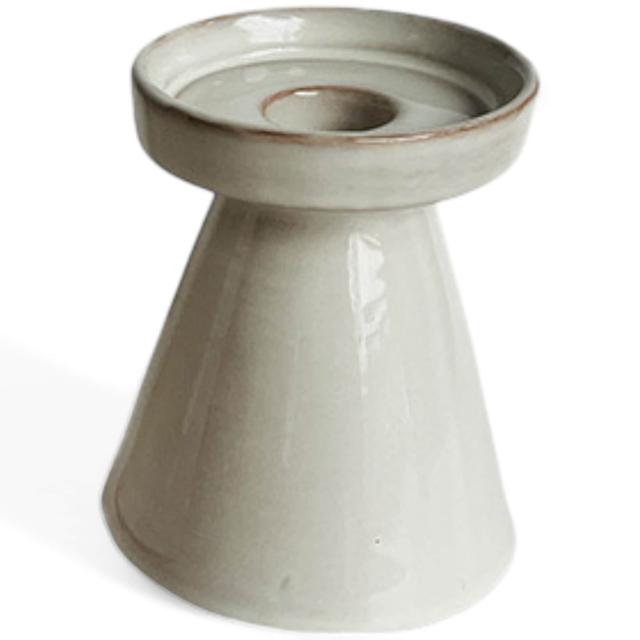 Kozie Ceramic Pillar/Taper Candle Holder | Size: Medium | by TSC