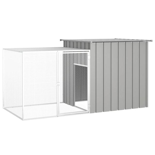 Chicken cage Gray 200x91x100 cm Galvanized steel | by TSC