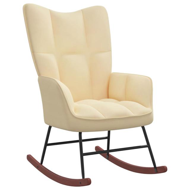 Rocking chair Cream white Velvet | by TSC