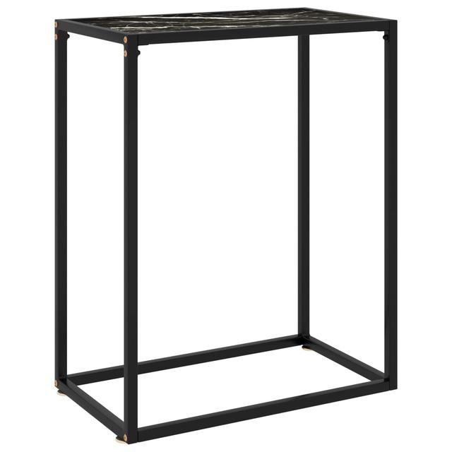 Console table Black 60x35x75 cm Tempered glass | by TSC