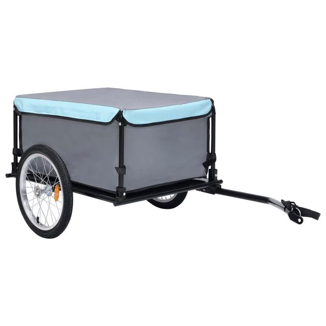 Black and blue bicycle trailer 65 kg | by TSC