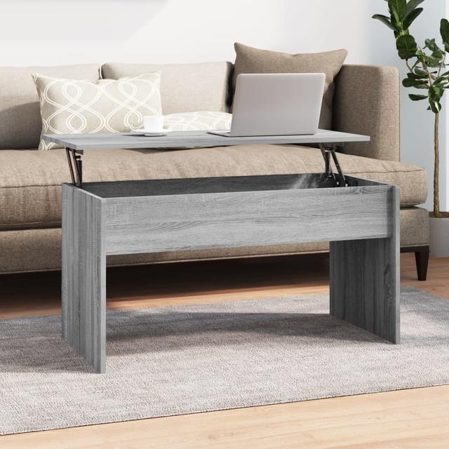 Sonoma gray coffee table 102x50.5x52.5 cm Engineered wood | by TSC