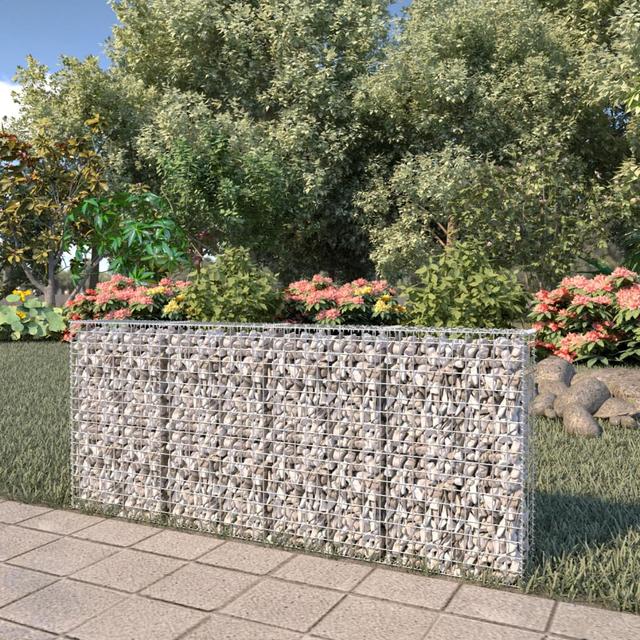 Gabion wall with covers Galvanized steel 200 x 20 x 85 cm | by TSC