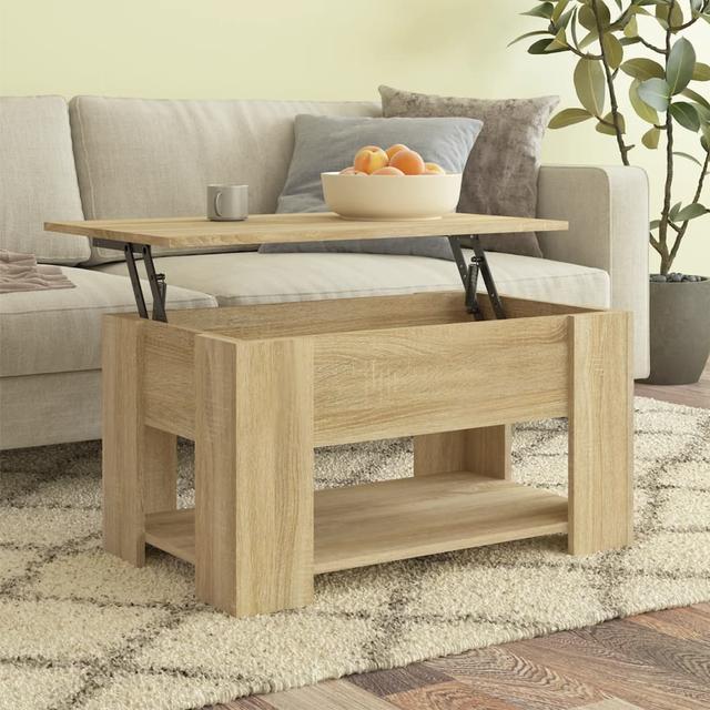 Coffee table Sonoma oak 79x49x41 cm Engineered wood | by TSC