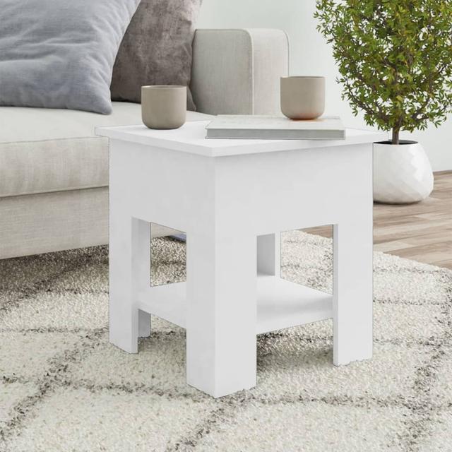 Coffee table White 40x40x42 cm Engineered wood | by TSC