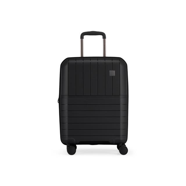 Bugatti - Bridgetown Hardside Carry-On Luggage with TSA Lock | Style: Black | Size: Small | by TSC