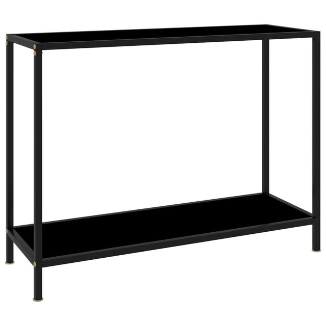 Console table Black 100x35x75 cm Tempered glass | by TSC