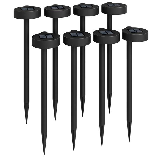 Outsunny 8-Pack Solar Garden Lights, Landscape Yard Solar Pathway Lights | by TSC