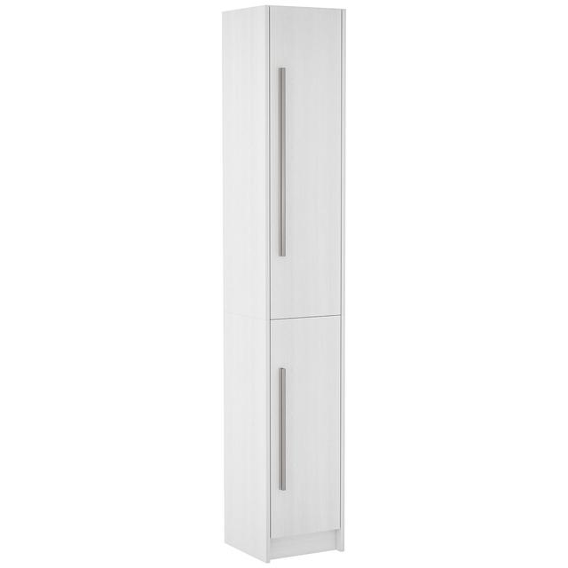HOMCOM Tall Bathroom Storage Cabinet with 3 Adjustable Shelves | Style: White | Size: 12"W X 12"D X 71"H | by TSC