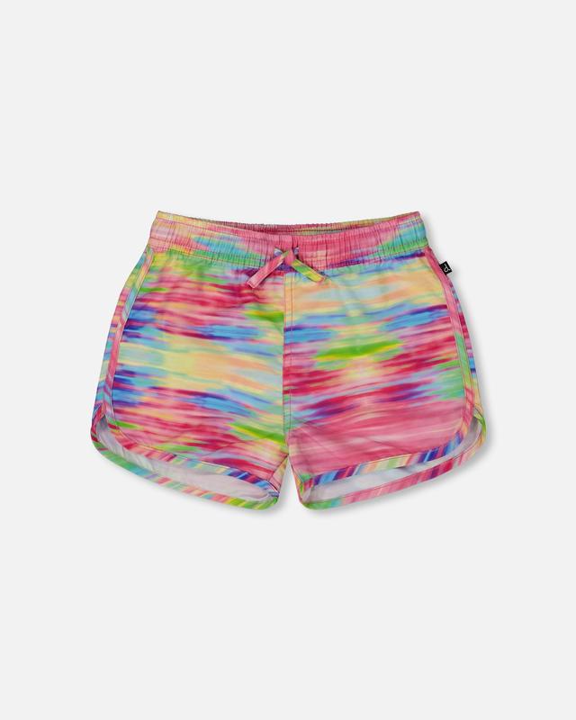 Deux par Deux Printed Swim Shorts Multicolored | Size: 13/14 | by TSC
