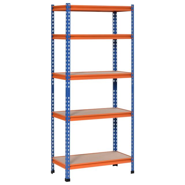 HOMCOM 5-Tier Garage Shelf, Heavy Duty Storage Rack with Adjustable Shelves | by TSC