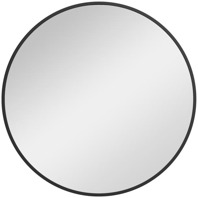 HOMCOM Bathroom Mirror for Wall, Round Mirror for Living Room Bedroom | Size: 24" X 24" X 0.4" | by TSC