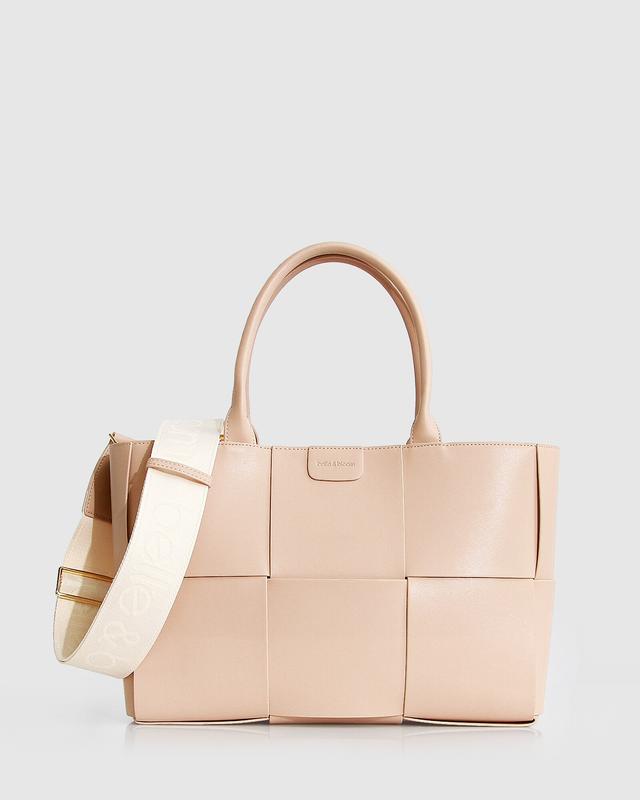 Long Way Home Woven Tote | Style: Latte | by TSC