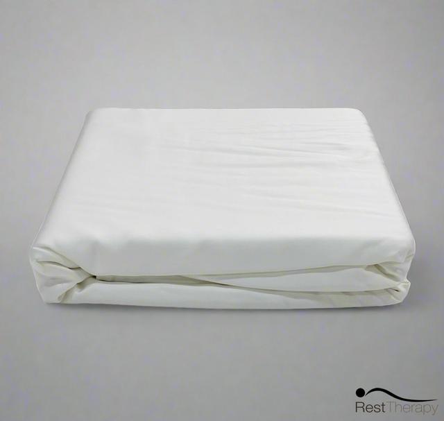 Rest Therapy Breeze Bamboo Duvet Cover in White | Size: King | by TSC