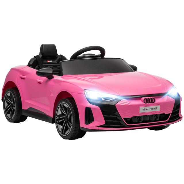 12V 3.1 MPH Kids Ride on Car w/ Remote Control, Suspension, Pink | by TSC