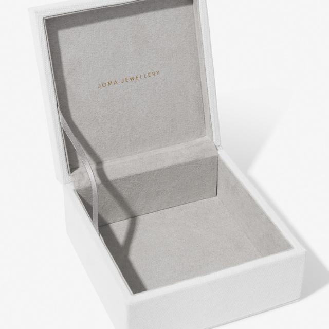 Joma Jewellery Linen Jewellery Box In Off White