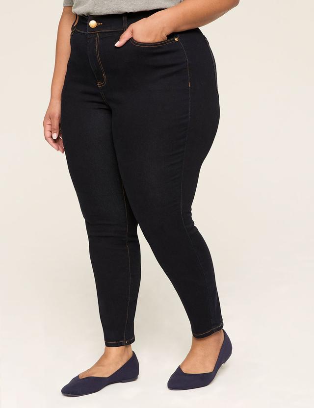 No-Gap Curvy Fit High-Rise Sateen Skinny Jean