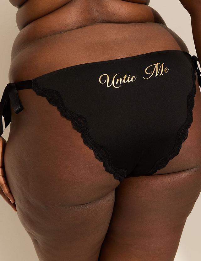 Ribbon Side-Tie Brazilian Panty