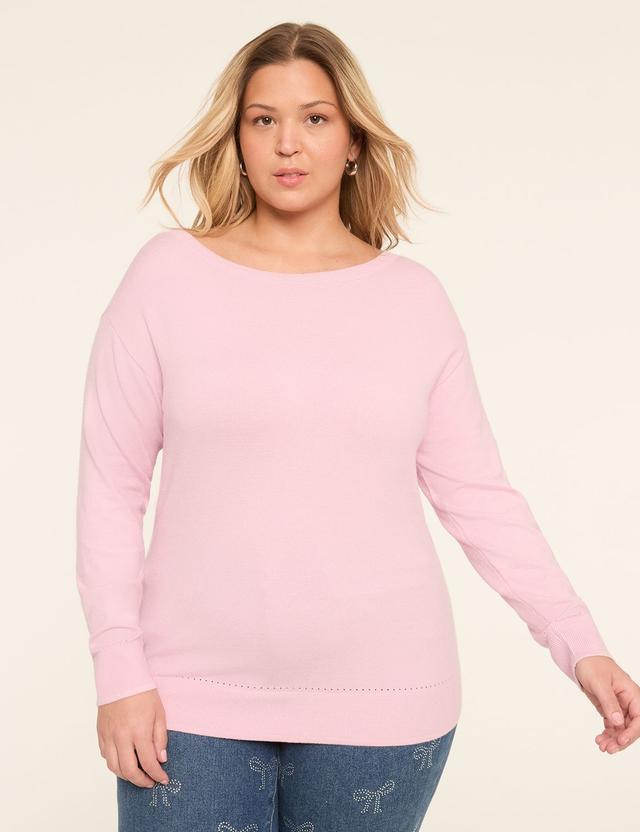 Boatneck Pullover Sweater