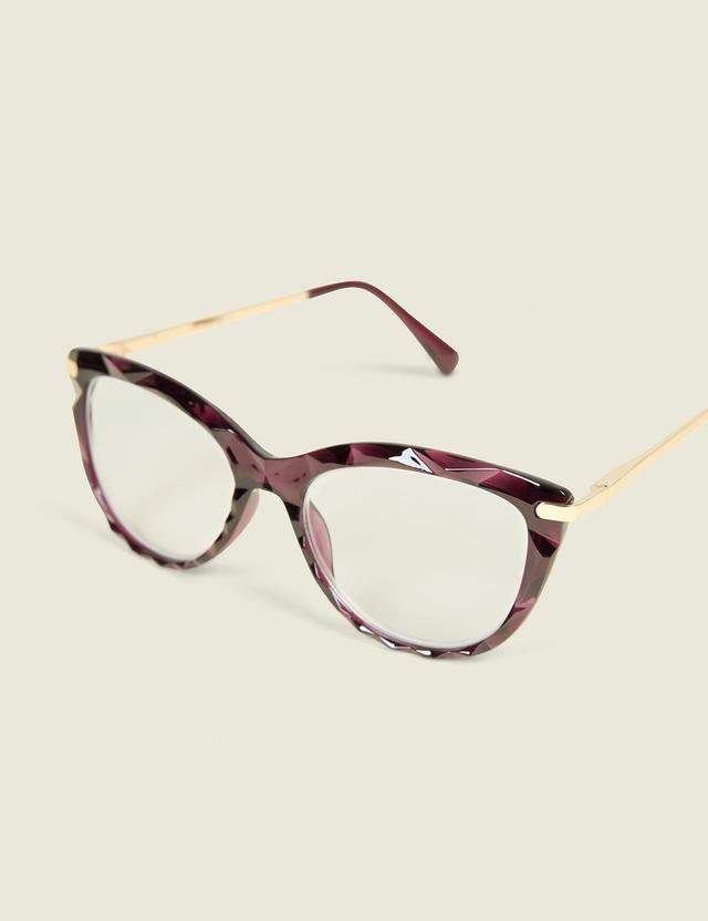 Wine Textured Cat Eye Reader