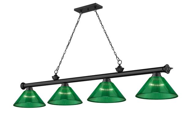 Cordon 4-Light Linear Pendant Light In Matte Black