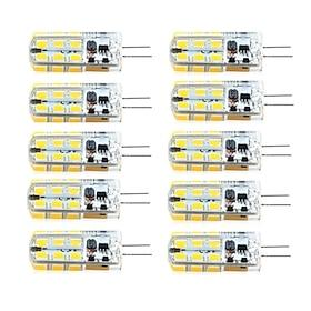 10pcs 2.5W LED Bi-pin Corn Lights Bulbs 260lm Dimmable G4 SMD2835 Landscape 25W Halogen Bulb Replacement Warm Cold White AC12V DC12V AC220V