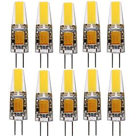 10stk g4 t3 cob1505 4w 400lm led bi-pin lyspære for skaplys taklys rv båter utendørs belysning 40w halogen tilsvarende varm hvit kald hvit ac/dc12~24v