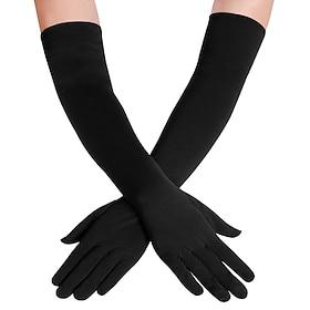 Gloves Women's Solid Colored Spandex Lycra Costume for Christmas Carnival Masquerade Adults'