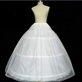 Elegant Rococo Victorian Petticoat Hoop Skirt Under Skirt Crinoline Princess Bride Bridal 3 Hoops Princess Fancy Dress Women's Royal Halloween Masquerade Weddi