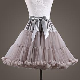 Ballet Dancer Classic Lolita 1950s Vacation Dress Dress Petticoat Hoop Skirt Tutu Crinoline Women's Girls' Costume Vintage Performance Wedding Party Princess P