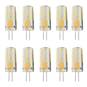 10pcs 3 W LED Bi-pin Lights 300 lm G4 T 48 LED Beads SMD 3014 Dimmable Warm White White 12-24 V