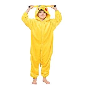 Kigurumi Pajamas Fancy Costume Nightwear Animal Monster Cartoon Warm Pajamas Funny Costume Kid's Unisex Boys and Girls Halloween Carnival Party Performance Hom
