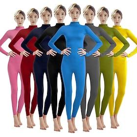 Zentai Suits Cosplay Costume Catsuit Carnival Costume Full Body Suit Kings Day Men's Women's Sex Solid Colored Spandex Lycra Costume for Halloween Carnival Mas