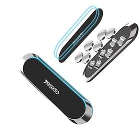 Mini Strip Shape Magnetic Car Phone Holder Aluminium Alloy Mobile Phone Stand Magnet Mount For IPhone Samsung Car Accessaries