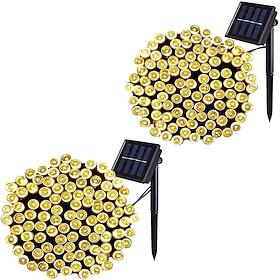 LED Solar Outdoor String Lights, Waterproof 12m 100LEDs 7m 50LED String Lights for Christmas Garden Party