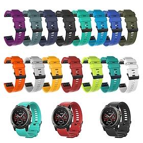 Watch Band for Garmin Fenix 8 43mm 7S Pro 6S 5S Plus Epix Pro 42mm Approach S70 42mm Instinct 2S Descent Mk2S D2 Delta S 20mm Silicone Replacement Strap Sport