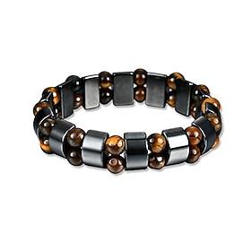 magnetic bracelet, men's titanium magnetic therapy bracelet, adjustable fashion steel magnetic bangle germanium negative ion pain relief for arthritis