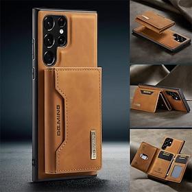 Phone Case For Samsung Galaxy S26 Ultra Plus S25 S24 S23 S22 S23 FE S21 Ultra Plus A14 A34 A54 Wallet Case Magnetic Full Body Protective Kickstand PU Leather