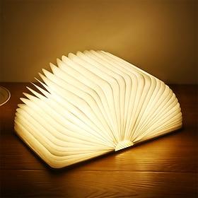 LED Book Night Light Portable 3 Colors Creative Wooden 5V USB Rechargeable Magnetic Foldable Desk Table Lamp Home Decoration