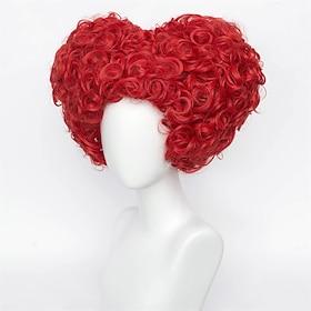 Carnival Wig 2026 Blonde Red White Curly Short Synthetic Festival Wig Mardi Gras Parade Cosplay Costume Hair for Women