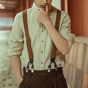 Retro Vintage Roaring 20s 1920s Suspenders The Great Gatsby Fancy Dress Men's Masquerade Wedding Wedding Guest Party / Evening Adults Suspenders
