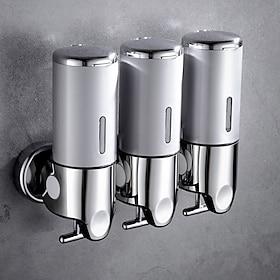 3 in1 Wall Mounted Shower Dispenser Bathroom Shower Pump Dispenser for Shower Gel Shampoo Soap(3500ml)