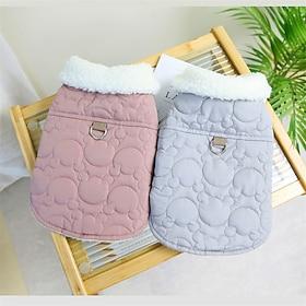 Dog Cat Coat Jacket Cute Sweet Winter Soft Comfortable Dailywear Casual Daily Dog Clothing for Husky Labrador Alaskan Malamute Golden Retriever Dalmatian