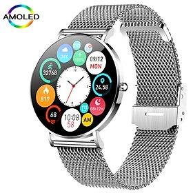 iMosi t8 Smartwatch 1.3 Zoll Smartwatch Fitnessuhr Bluetooth Schrittzähler Anruferinnerung Schlaf-Tracker Kompatibel mit Android iOS Unisex Langer Standby Wass