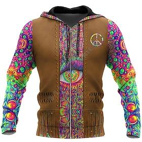 American Indian Totem Hoodie Cartoon Manga Anime 3D Front Pocket Graphic For Couple's Men's Women's Adults' 3D Print Casual Daily