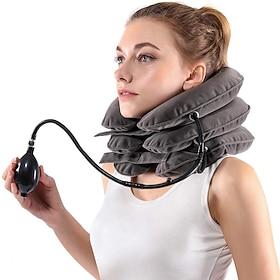 Cervical Neck Traction Device for Instant Neck Pain Relief - Inflatable  Adjustable Neck Stretcher Neck Support Brace, Best Neck Traction Pillow for Home Use N