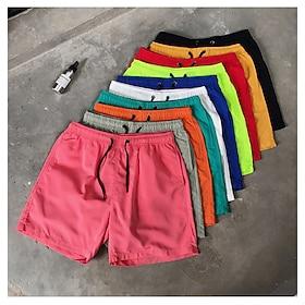 Men's Shorts Beach Shorts Elastic Drawstring Design Plain Comfort Soft Knee Length Casual Daily Beach Fashion Streetwear Blue White Micro-elastic