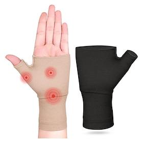 1PC Unisex Wrist Thumb Support Sleeve Fingerless Wrist Gloves Compression Arthritis Gloves Sports Wrist Support Brace for Fatigue Sports Typing
