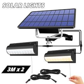 Solar Light Outdoor Pendant Light Automatic Sensor Switch Double Head Garden Lights Used In Gardens Yards Indoors Etc.